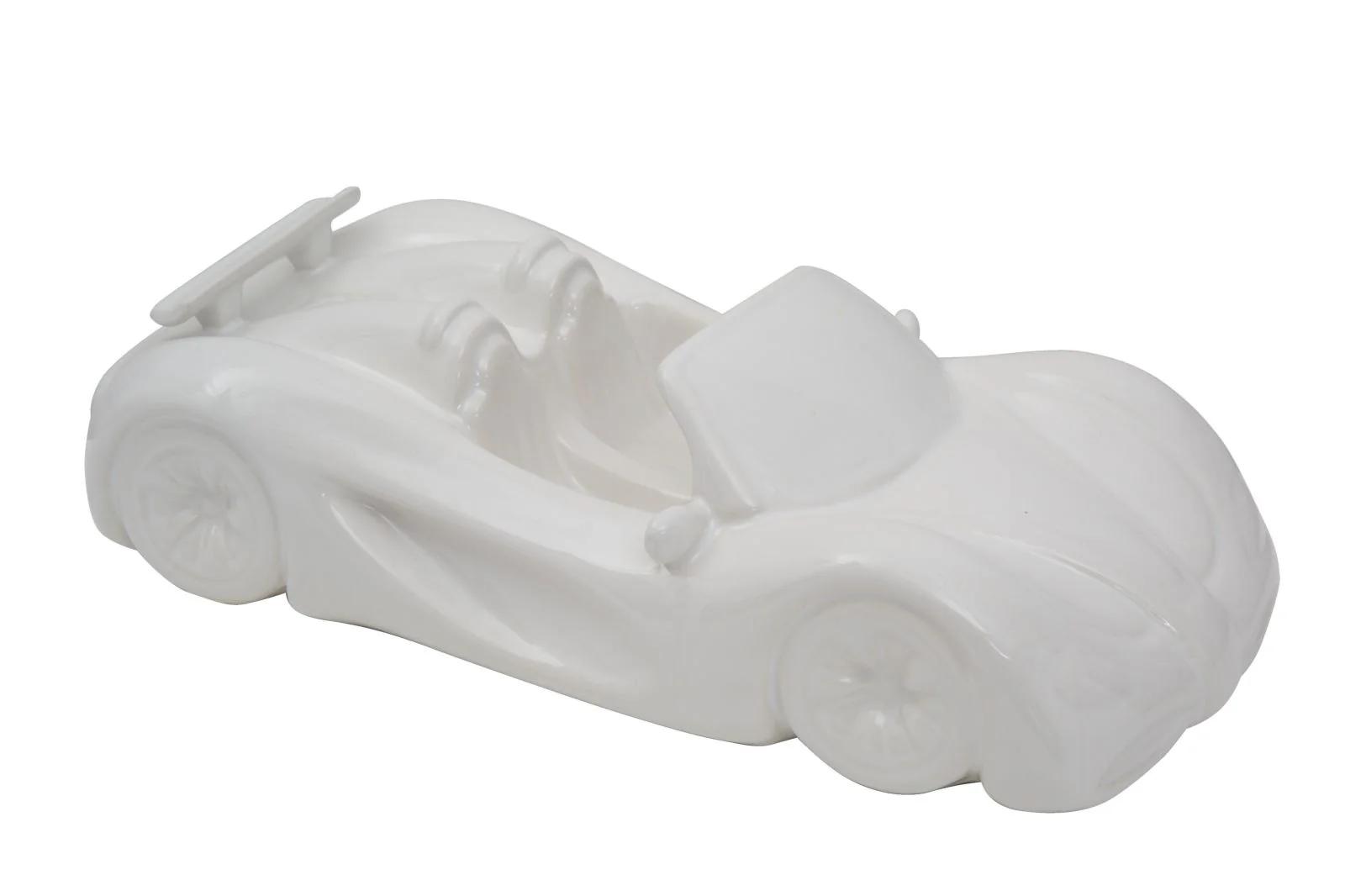 Macchina Spider 31,5x14,5x9 cm in Ceramica Bianco