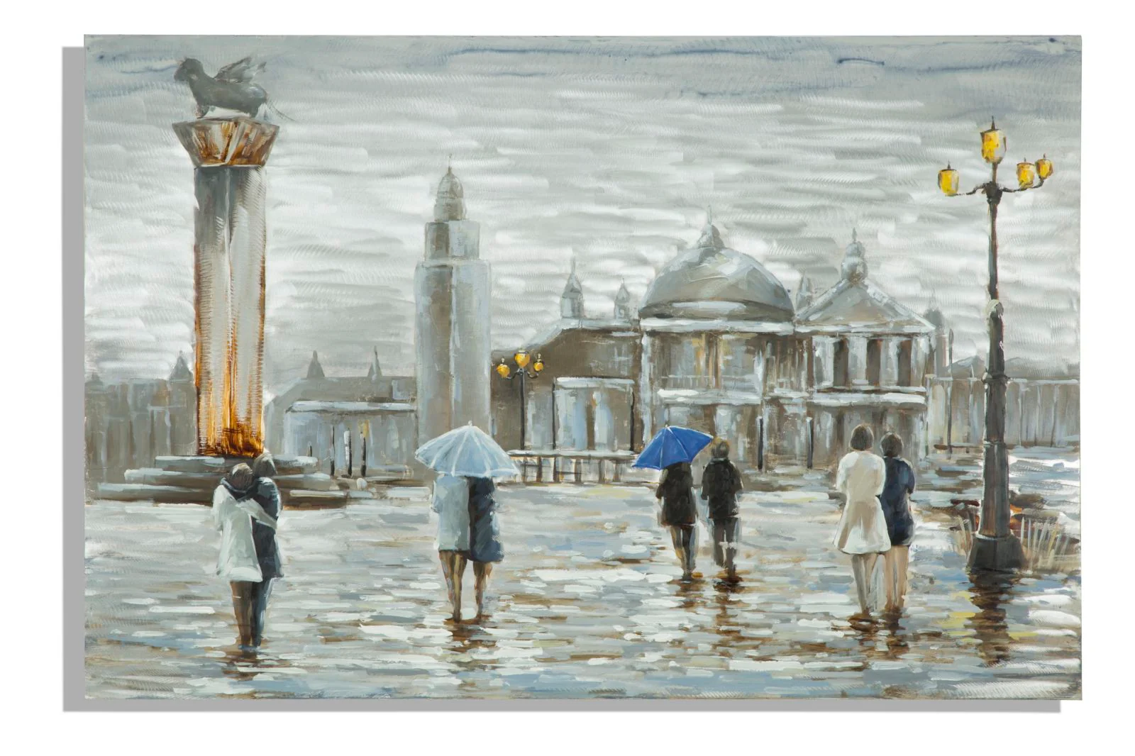 Dipinto Sut Tela Old City 120x3,7x80 cm in Alluminio Legno e Canvas