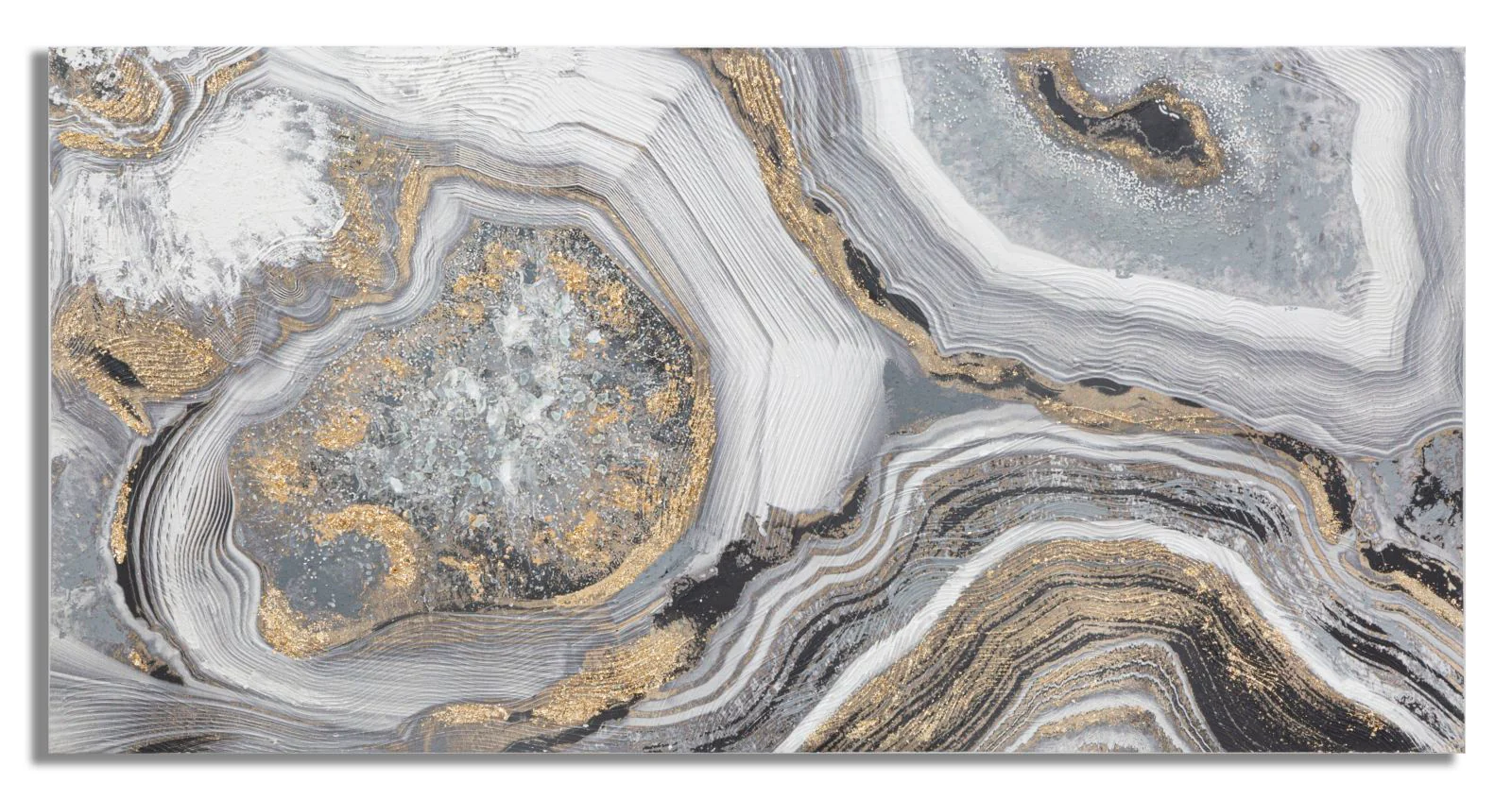 Dipinto su Tela Cave 120x3,8x60 cm in Legno di Pino e Canvas Multicolor