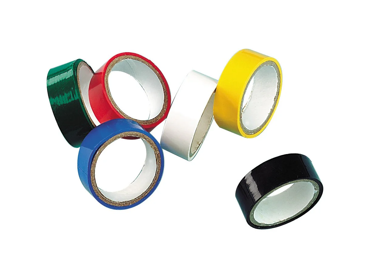 Set of 6 standard PVC insulating adhesive tapes