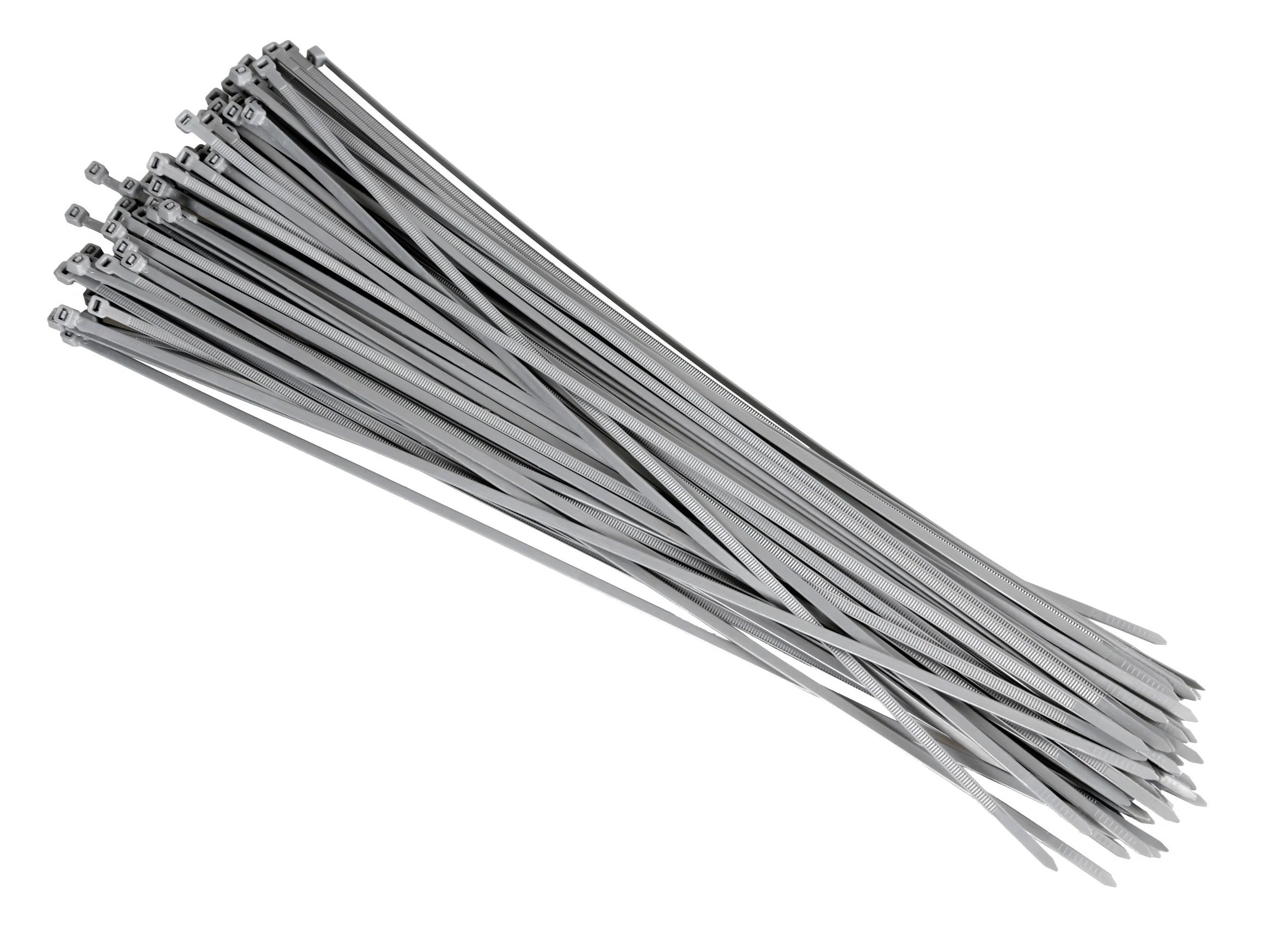 Cable Ties 100 pcs - 45 cm - Grey