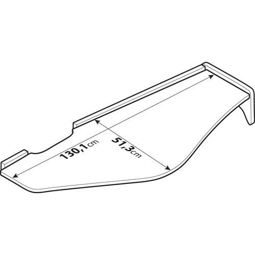 Long central table for Renault T dashboard