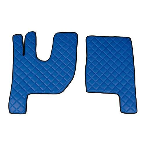 Pair of leatherette carpets - Blue - Renault T cabin Night and Sleeper