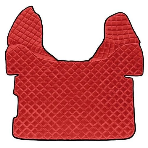 Central mat in imitation leather - Red - Daf XF 106 (up to 07/17) automatic