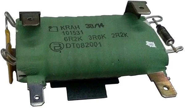 Heater fan motor resistance for Daf