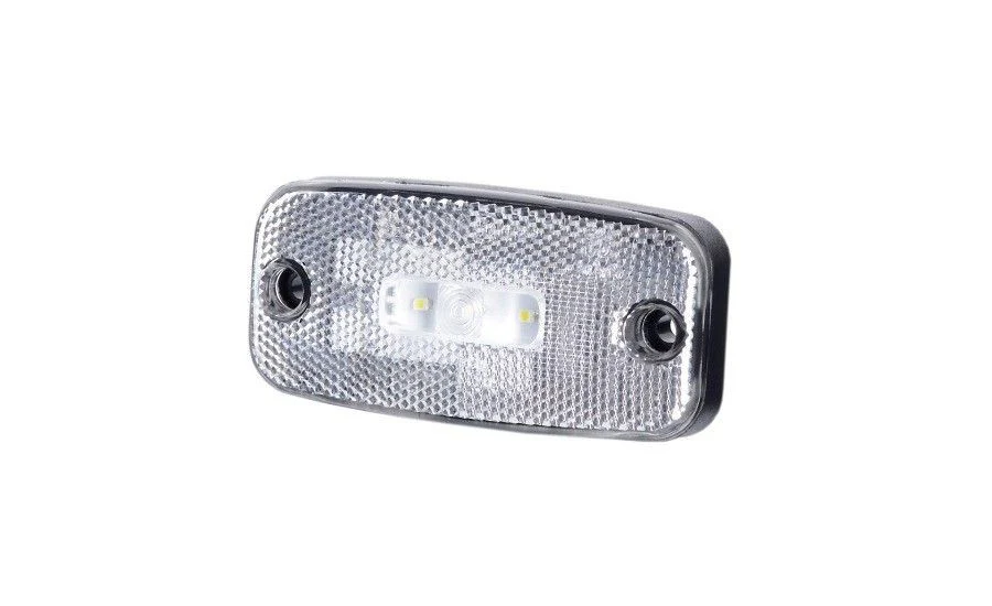 3 LED White Clearance Light with Cable