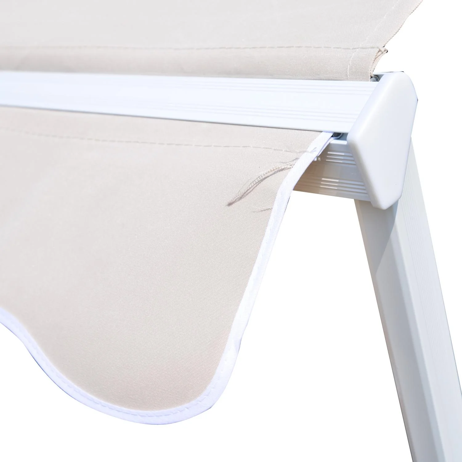 Tenda da Sole Avvolgibile a Parete a Caduta 70x120 cm in Alluminio Beige