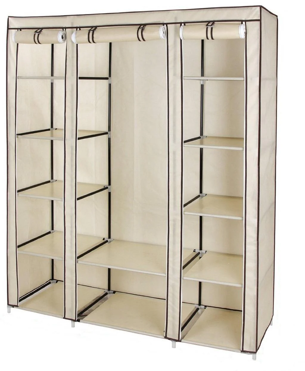 Armadio Guardaroba 150x45x175 cm in Tessuto TNT Rizzetti Strip