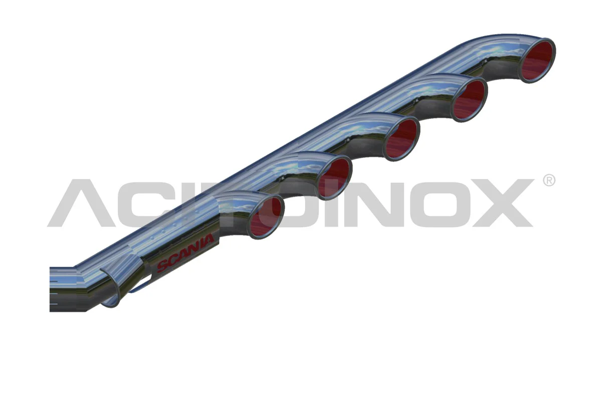 5 Outlet Exhaust Pipe with Air Intake SCANIA R Series