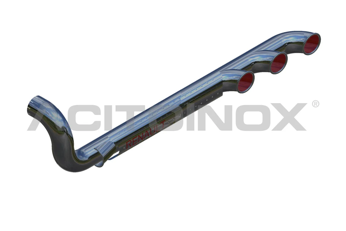 3-way exhaust with air intake Renault Magnum