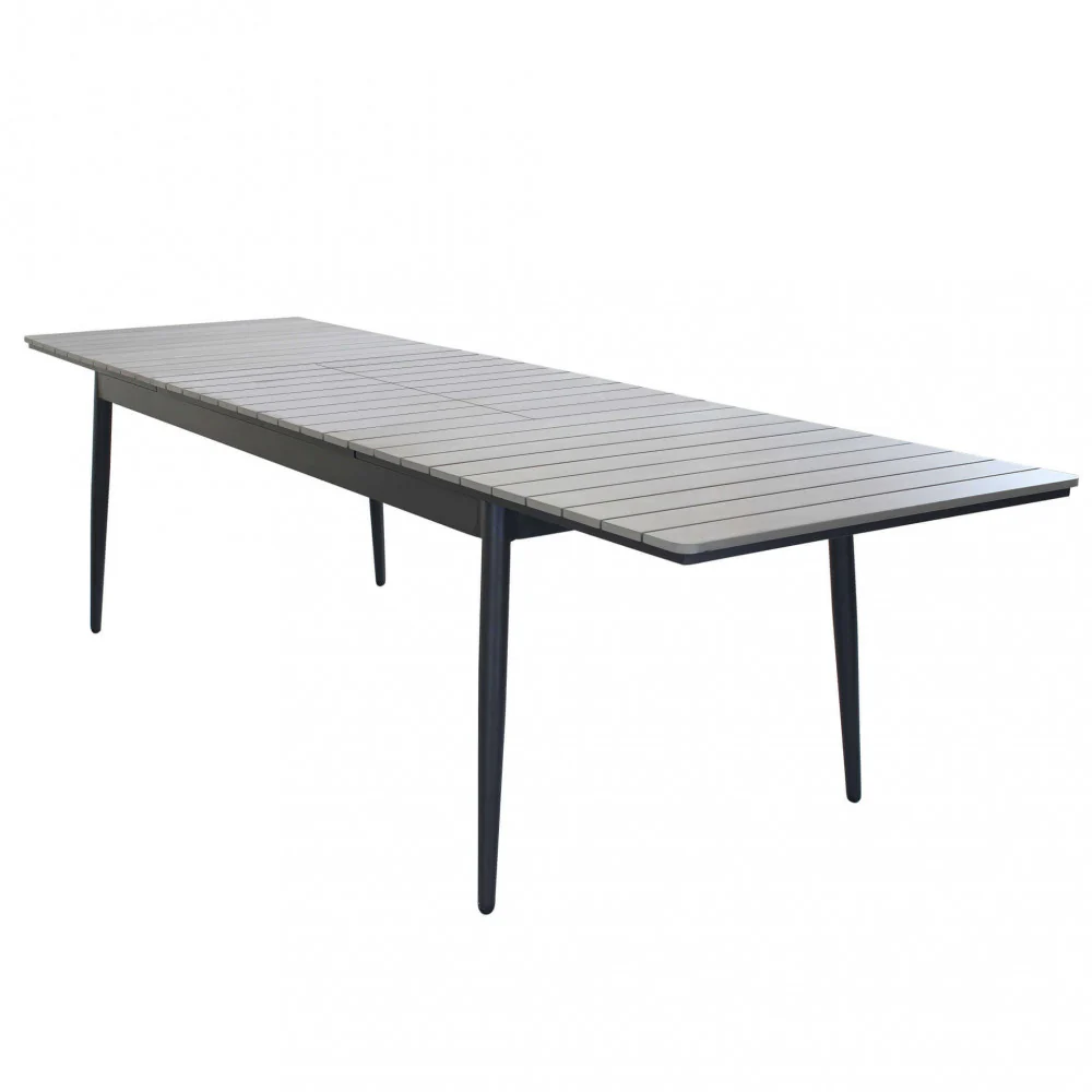Tavolo Allungabile Guantanamo 200/300x90x76 h cm in Alluminio Antracite