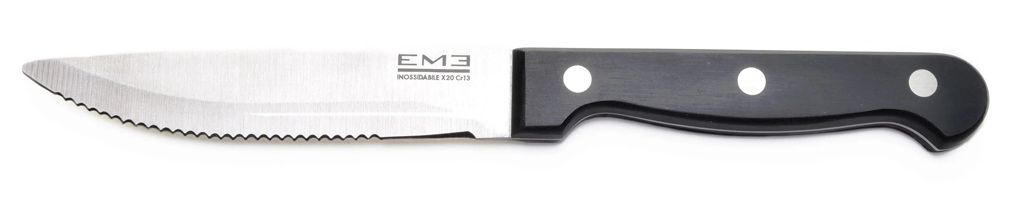 Coltello Bistecca Jumbo Lama 12 cm Manico in POM Rivettato Eme Rodeo