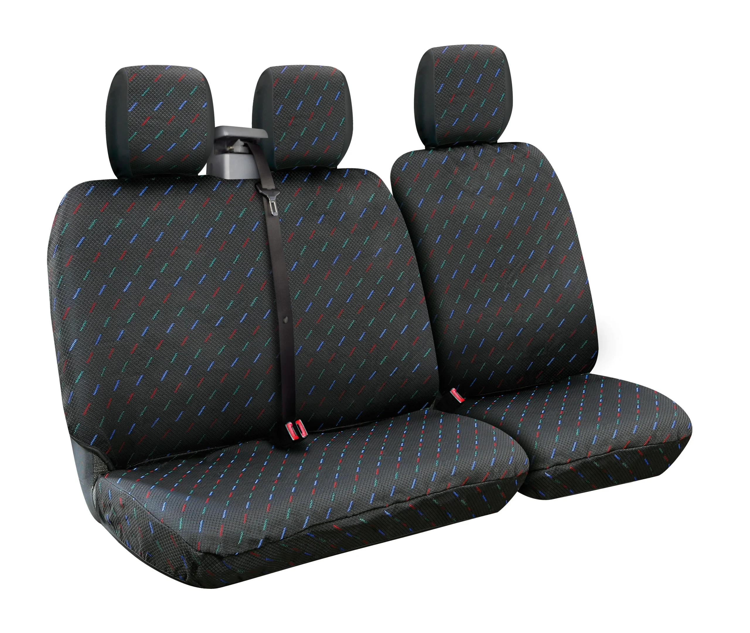Dido-2, Van Seat Cover Set with Belt Reel - Grey
