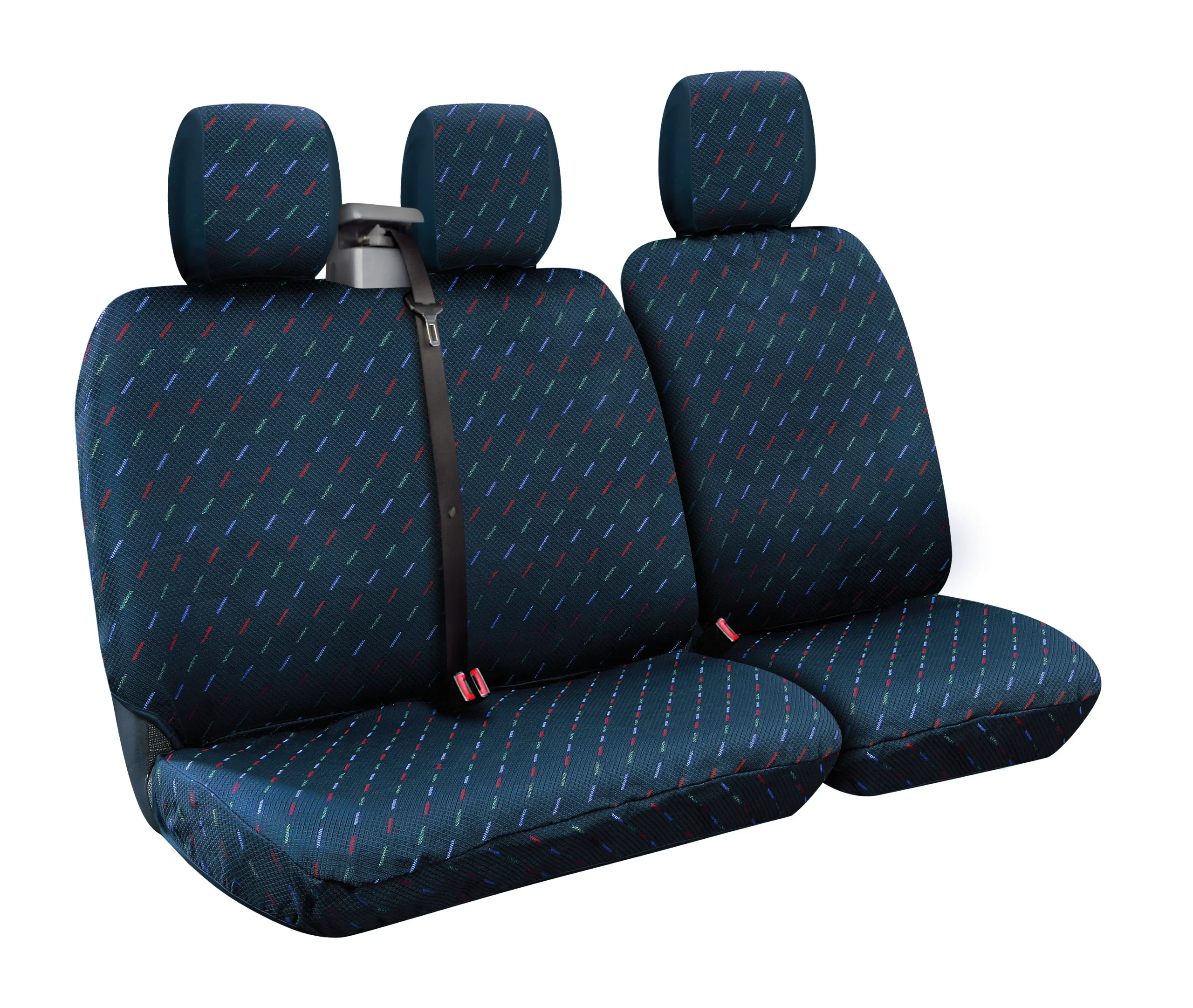 Dido-2, Van Seat Cover Set with Belt Reel - Blue