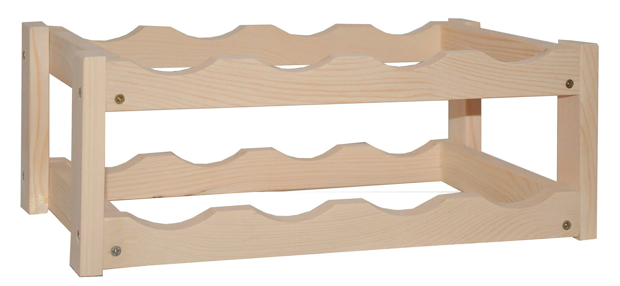 Cantinetta Portabottiglie in Legno 45x25x16,5 cm 8 Bottiglie