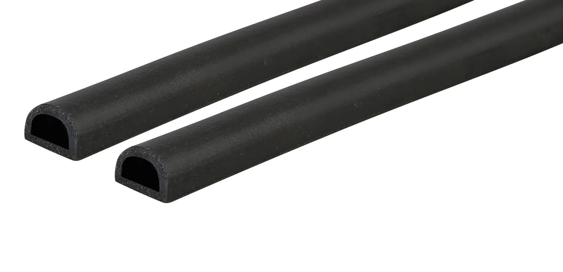 Pair of multipurpose rubber strips - 65 cm - 10x6 mm