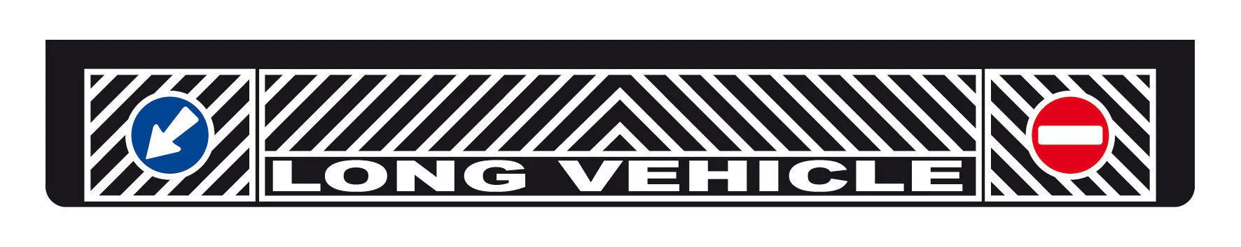 Long PVC Mudflap, Smooth Surface - 240x35 cm - Black - Long Vehicle
