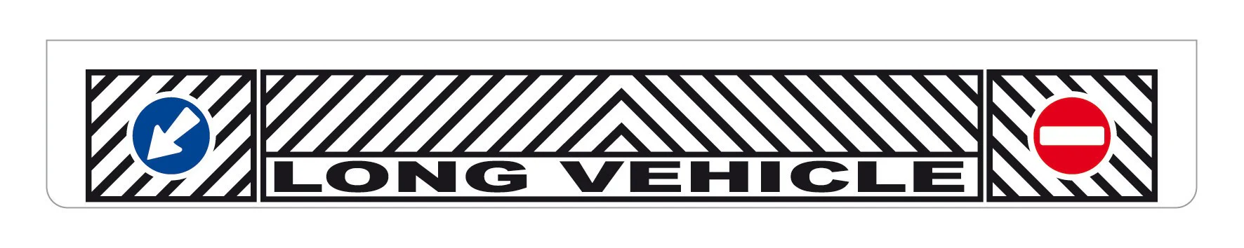 Long PVC Mudflap, Smooth Surface - 240x35 cm - White - Long Vehicle