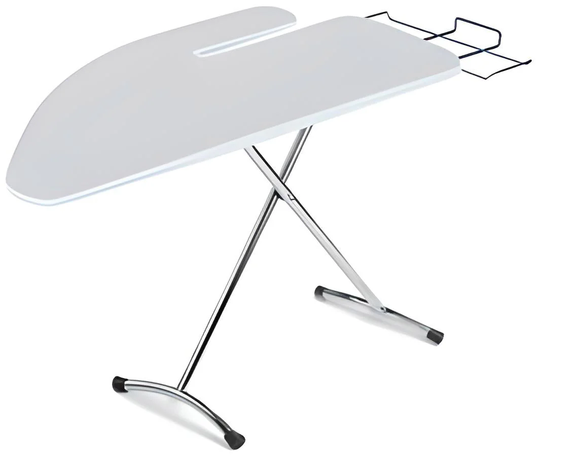 Asse da Stiro con Stiramaniche e Poggiaferro 125x48 cm Festival Basic Grigio