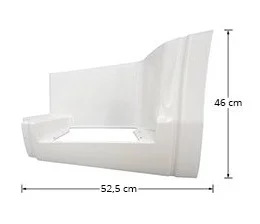 PEDANA SX VERNICIATO BIANCO