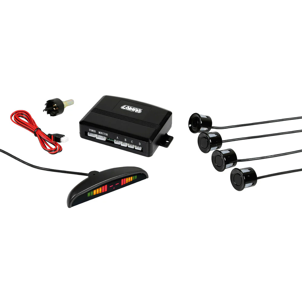 74507 - Setay S4, kit 4 sensori parcheggio con display digitale, 12V