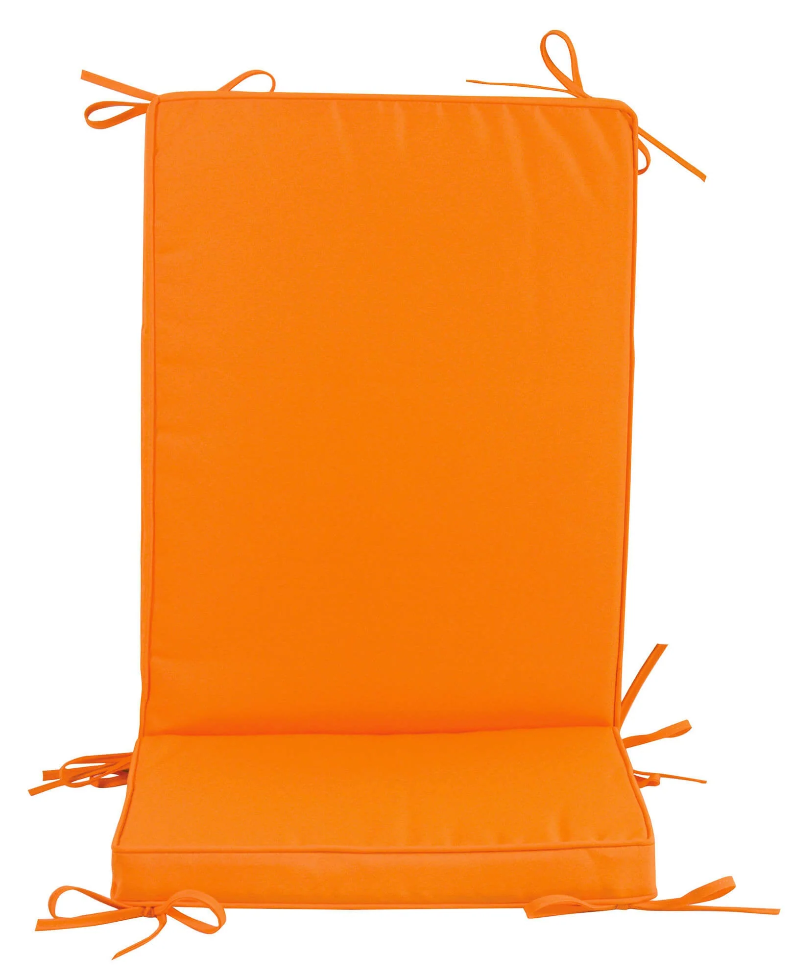 Cuscino con Schienale per Sedie da Giardino 93x41cm Bauer Box Arancione