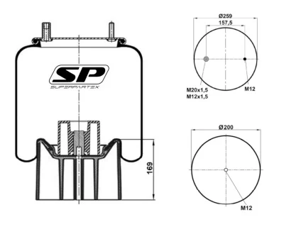 MOLLA AD ARIA SP-FRUEHAUF /PLAST (P4157)