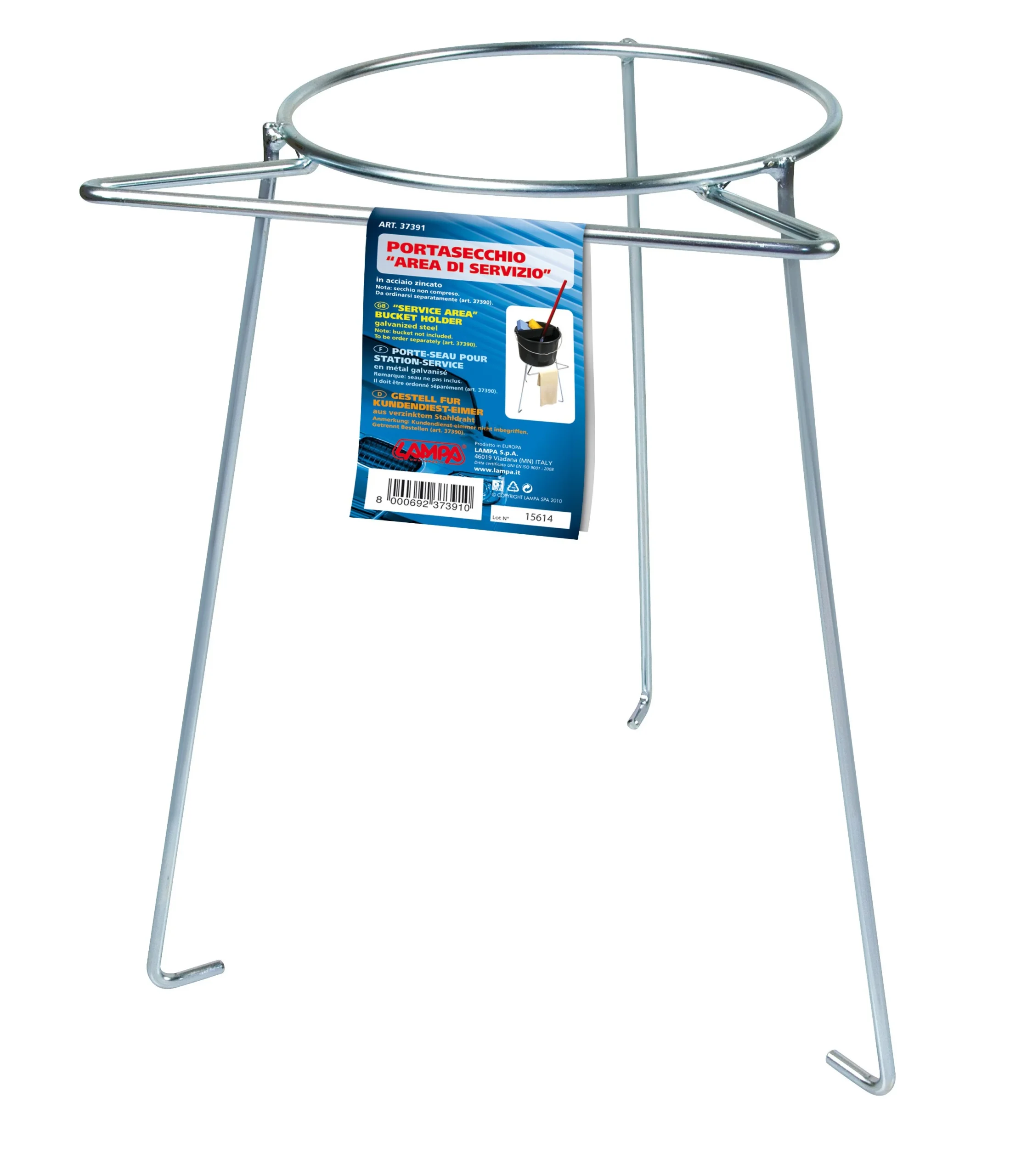 Service area, bucket holder