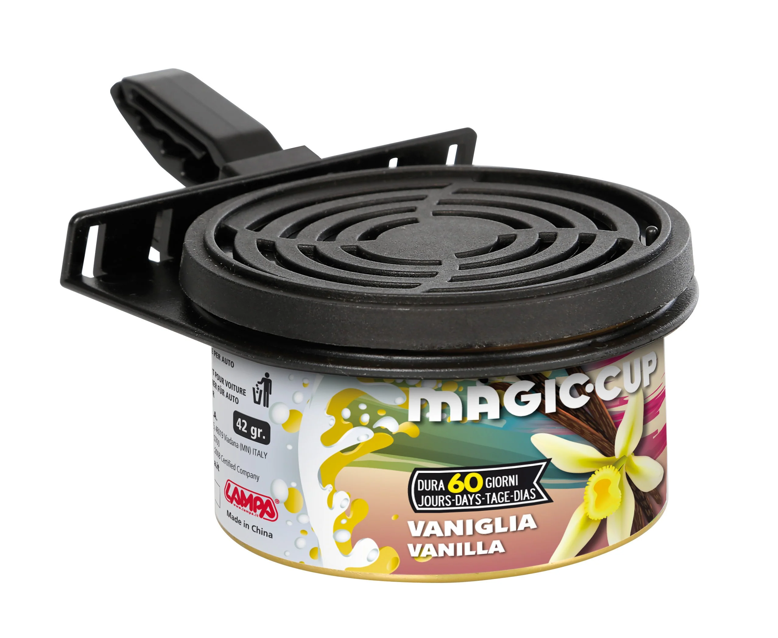Magic Cup Vent-Clip Fruit, Deodorant - Vanilla