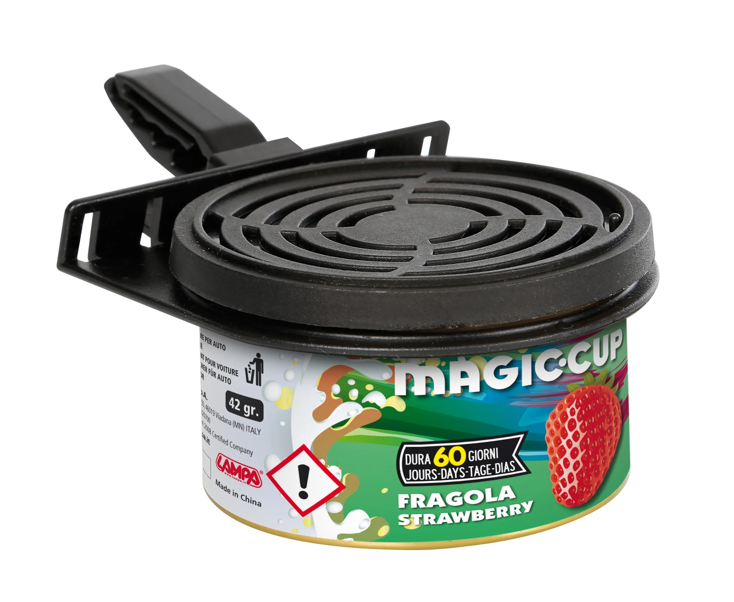 Magic Cup Vent-Clip Fruit, Deodorant - Strawberry