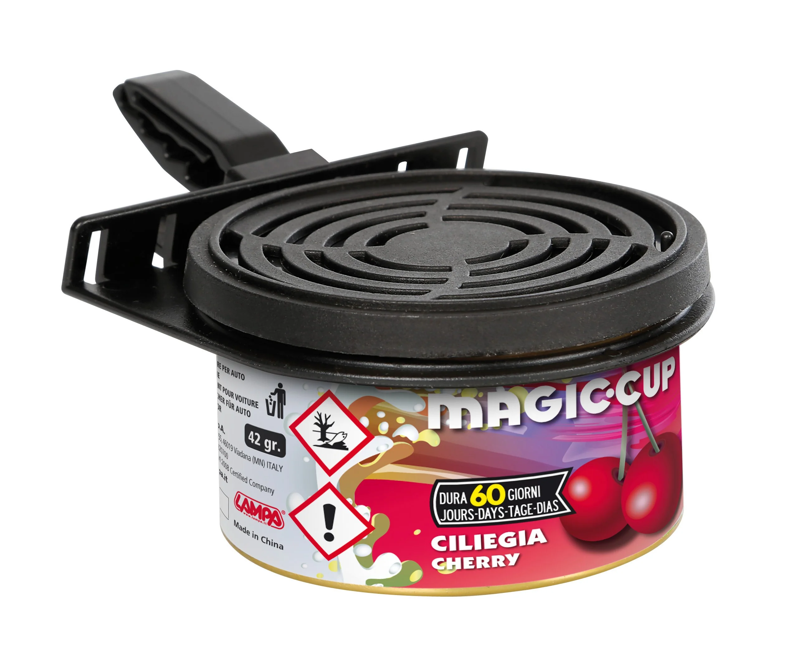 Magic Cup Vent-Clip Fruit, Deodorant - Cherry