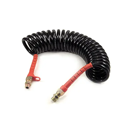Tubo aria a spirale nero con terminale rosso M16