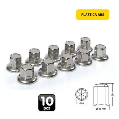 Copribulloni in ABS 10Pz