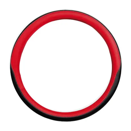 Coprivolante premium presa confort in TPE – Nero/Rosso