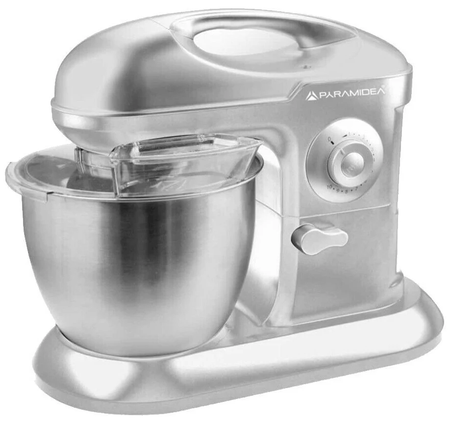 Impastatrice 7 litri 1200W con ciotola in acciaio Pyramidea IP6600 Silver