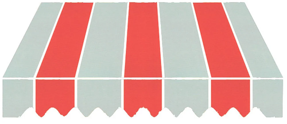 Tenda da Sole a Caduta 3x2,5m Tessuto in Poliestere Disegno P3011