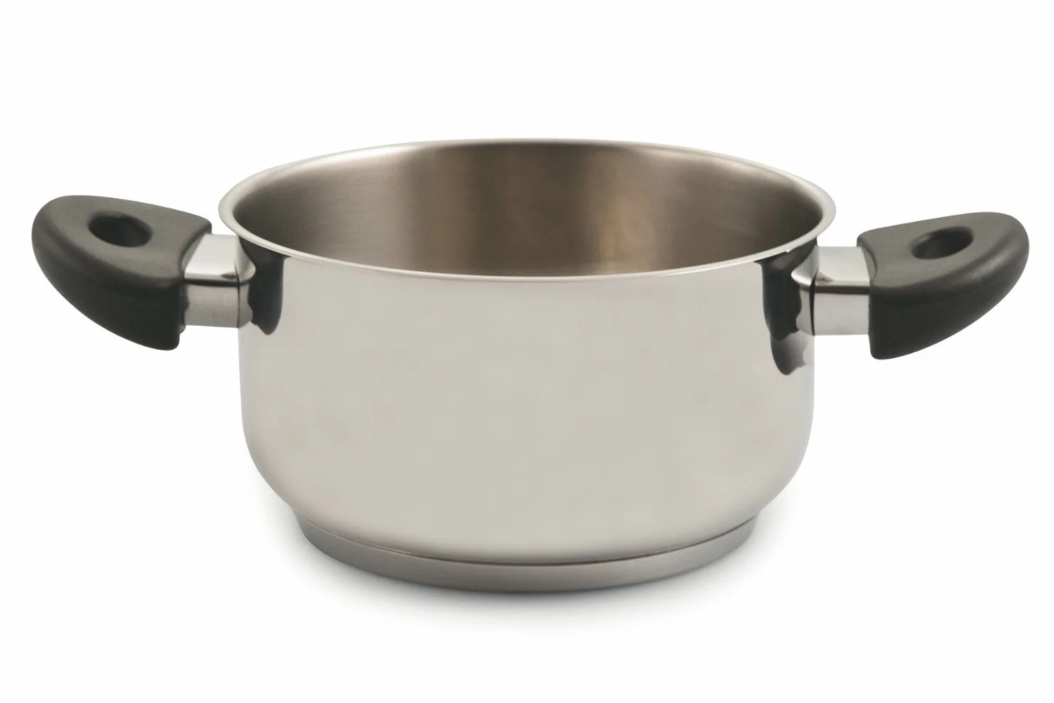 Pentola Antiaderente in Acciaio Inox Ø24cm Triplo Fondo 2 Manici Soriani Mia