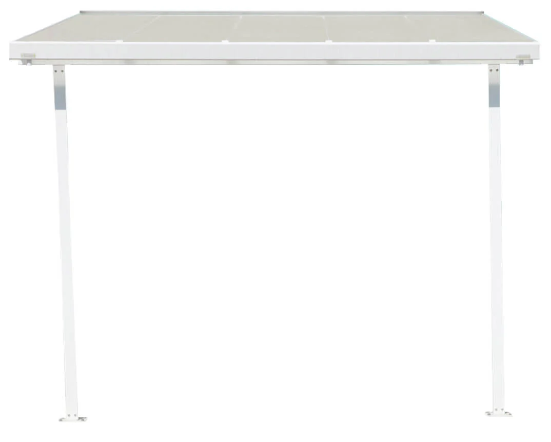 Pergola da Giardino 4,25x3,5m in Alluminio con Copertura in Policarbonato Kraus Edera