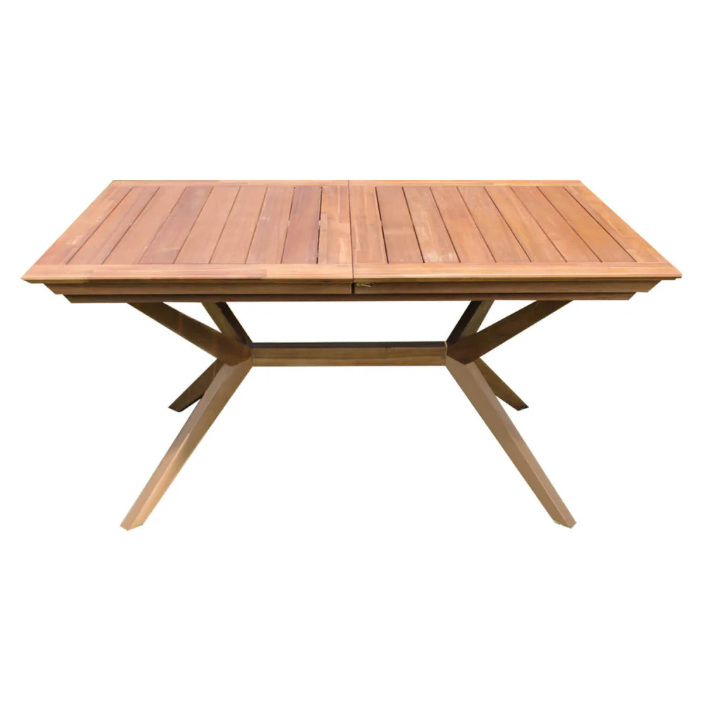 Tavolo Bali 150/200x90x75 h cm in Legno di Acacia Marrone
