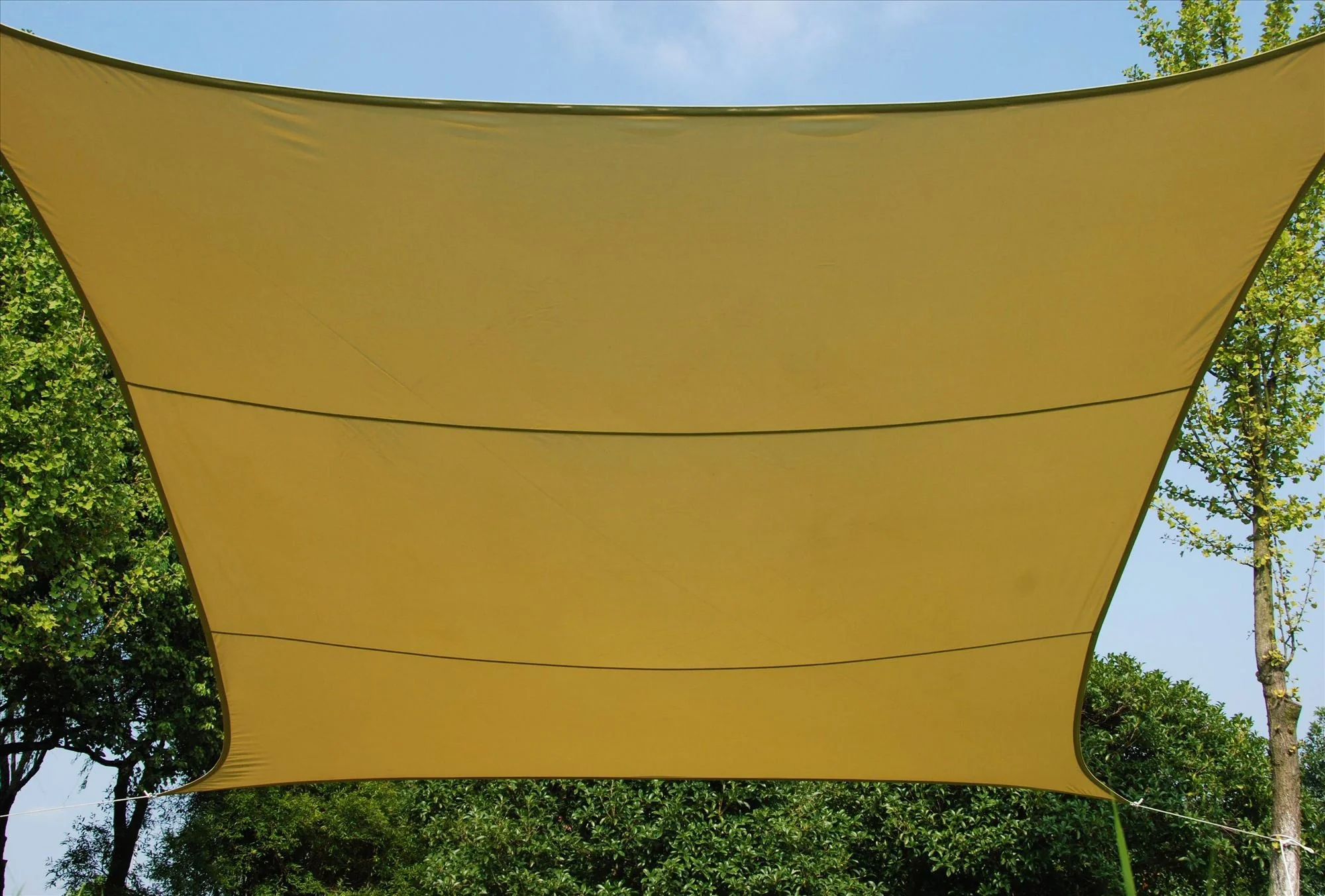 Tenda a Vela Ombreggiante Quadrata 290x290 cm in Poliestere 180 Gr/Mq Bauer Ecrù