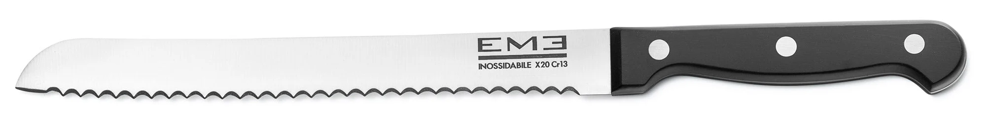 Coltello per Pane Lama 20 cm Manico in POM Rivettato Eme Rodeo
