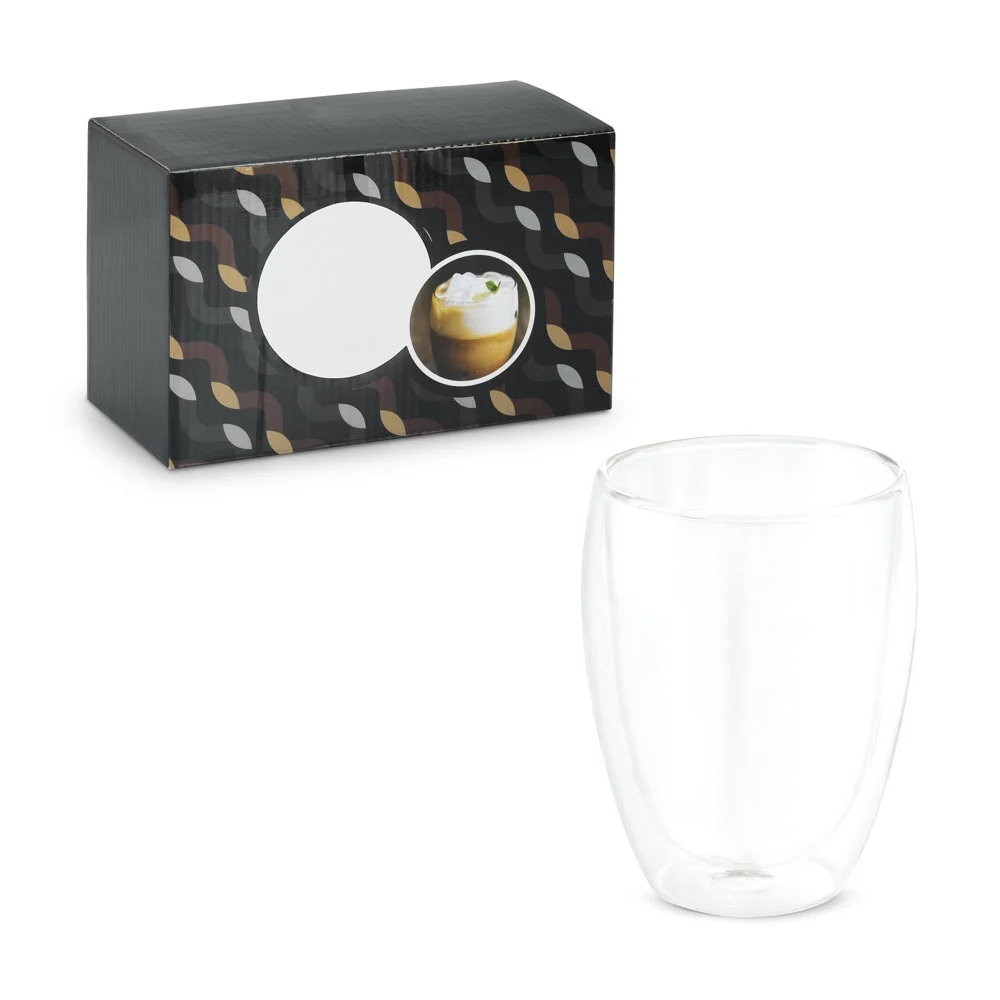 MACHIATO DUO. Set di 2 tazze isotermiche in vetro - 93895