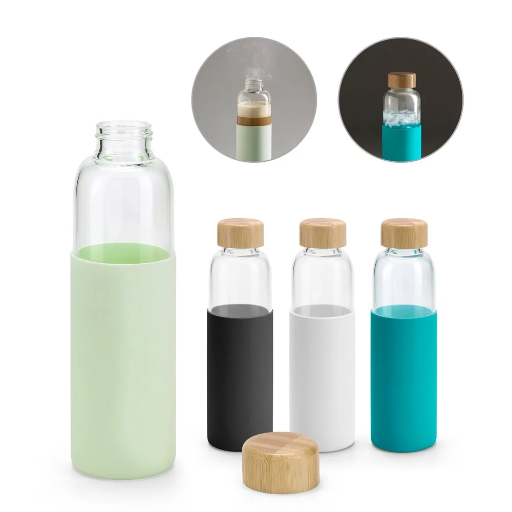 DAKAR. Borraccia in vetro borosilicato e bambù 600 mL - 94699